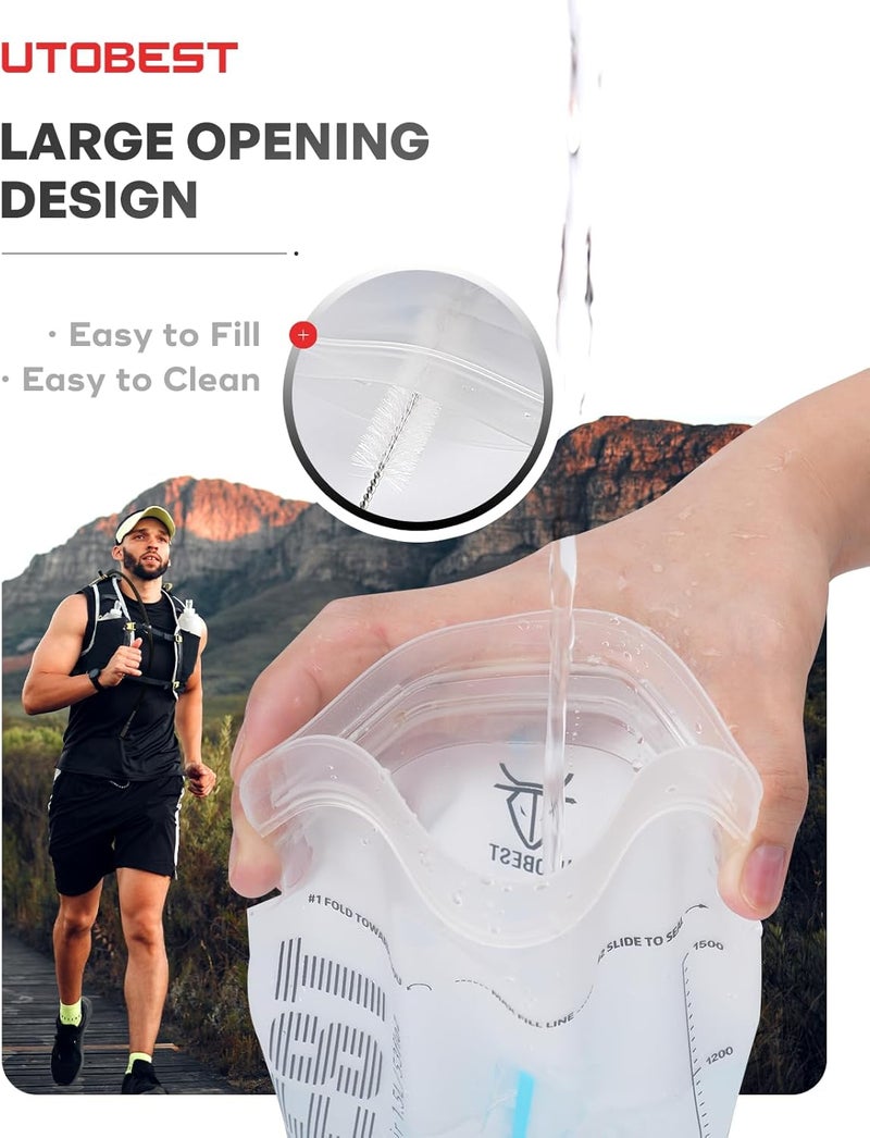 UTOBEST Hydration Bladder,TPU Water Bladder,Water Bladder for Hiking Backpack,BPA Free,Wide Opening,Leak-Proof,Water Reservoir for Hiking Cycling Camping Running - Image 5